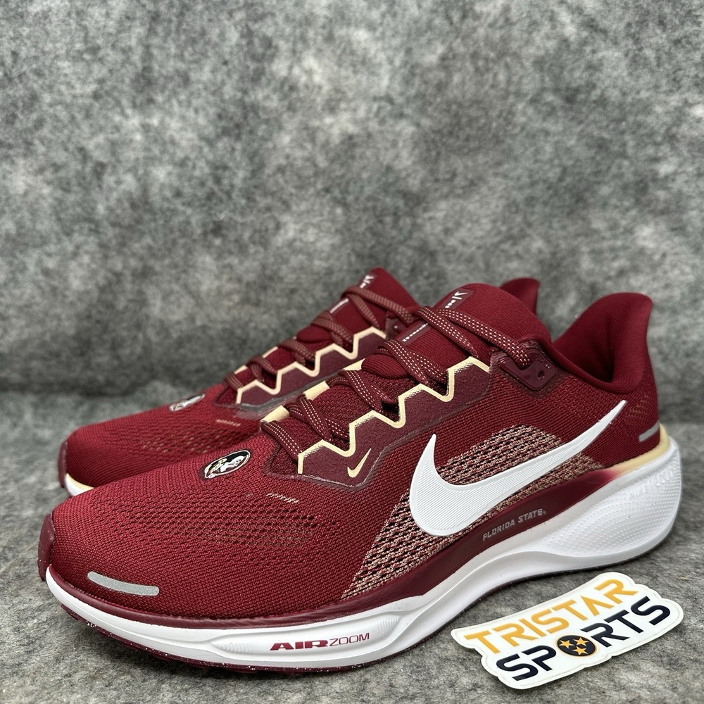 Florida State Seminoles Shoes Mens Sz 9 Nike Zoom Pegasus 41 Running Maroon FSU